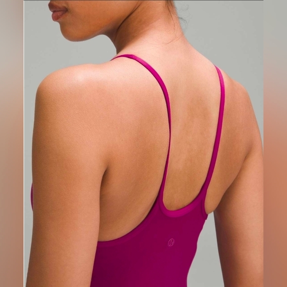 Lululemon Lightweight High-Neck Yoga Tank Top Magenta Purple 6 Excellent Padding - Picture 4 of 9